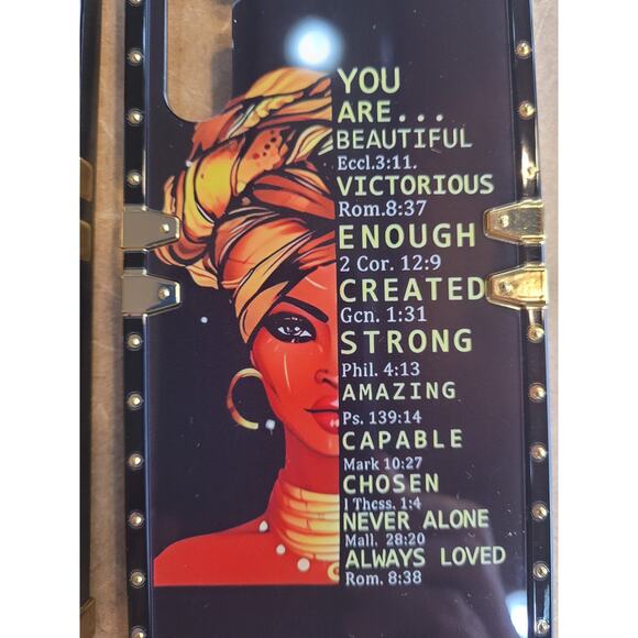 Samsung Galaxy A34 5G Phone Case Blk/Gold Hardware Religious New Lot of 2 - Picture 4 of 8